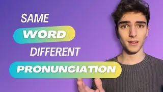 Same WORD different PRONUNCIATION! 🗣️
