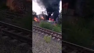 В Оренбурге пожар на Бердах база Сокол