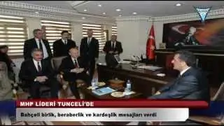 MHP LİDERİ DEVLET BAHÇELİ TUNCELİ'DE