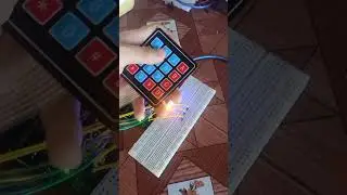 Arduino Keypad 4x4 Control LED