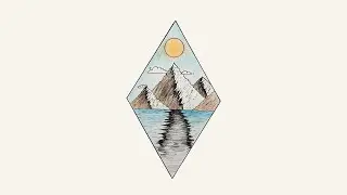 Dağ Manzara Çizimi - Mountain Landscape Drawing