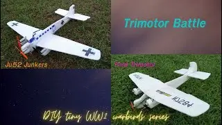 Trimotor Battlle  Ford trimotor V. Ju52 Junkers
