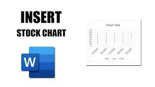 How to insert stock chart in word doc