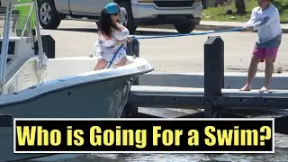 Mom vs Son Boat Tug | Miami Boat Ramps | Wavy Boats | Broncos Guru