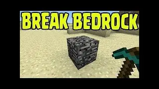 How to break bedrock (working) (easy)