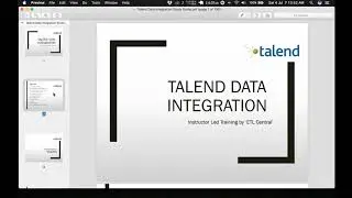 Talend Online Training Video -1