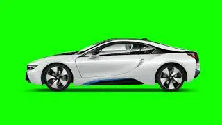 3D BMW green screen effect for chromakey effect