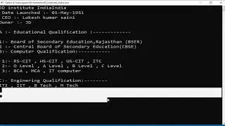 How To Big (JD Institute India) 'C' Program O Level Student Assignment