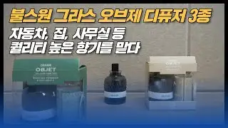 차량용 방향제 불스원 그라스 오브제 디퓨저 3종 집과 사무실 어디에서 사용해도 좋네요.