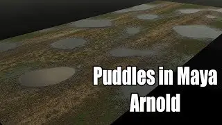 Maya Arnold Procedural Puddle Shader Tutorial