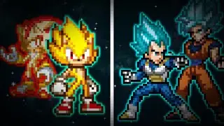 Sonic and Shadow Vs. Goku and Vegeta
