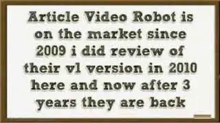 Article Video Robot 2 0 Review and Discount Coupon - Best Video Marketing Software