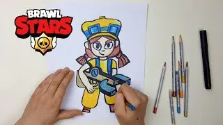 How to Draw JESSIE from Brawl Stars / Easy Brawler drawings How to Draw Brawl Stars JESSIE