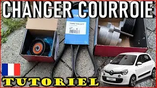 🇲🇫 Changement courroie d'accessoires Poly V - Tenseur et galet - Renault Twingo 3 - SCe 70 - Tuto