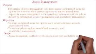 22. ITIL | access or security Management process overview | Service Design