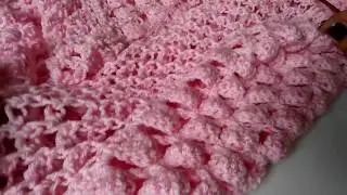 Детский плед крючком