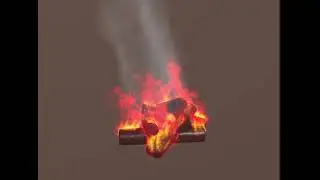 Campfire Flipbook (SideFX Houdini) Pyro Simulation