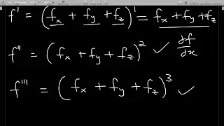 Taylor series expansion of a function in three variables