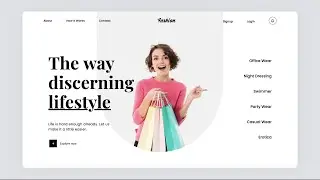 How to make an animated landing page for a fashion theme website with GSAP