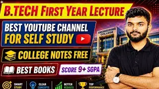B Tech First Year All Branches Best YouTube Channel ! Engineering Student first Year lecture channel