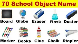 School Objects in English | Learn School Object  Vocabulary with Pictures