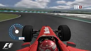 rFactor F1 2001 - Michael SCHUMACHER 1 - Onboard Lap Francia - [1080p60]