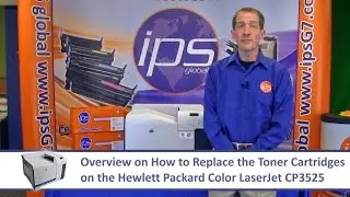 HP CP3525 - How to Replace the Toner Cartridge