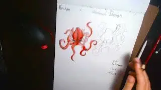 Kraken design for my skateboard
