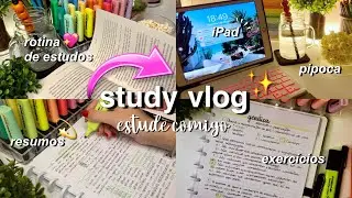 STUDY VLOG Produtivo | Estude Comigo | Noite de Estudos (narrado)