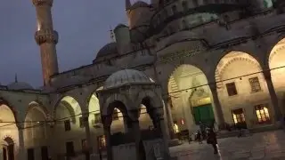 Sultanahmet Camiisinden muazzam bir Aksam Ezani
