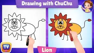 How to Draw a Lion? - Drawing with ChuChu - ChuChu TV Drawing for Kids Easy Step by Step