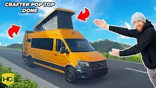 VW Crafter / Man TGE Atek Pop top roof DONE! Van tour