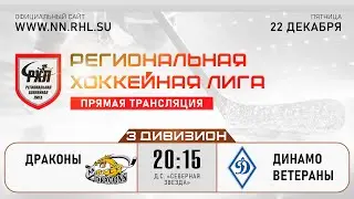 ДРАКОНЫ - ДИНАМО ВЕТЕРАНЫ | 22.12.23