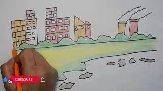 Beautiful City Scene | Easy Drawing Step by Step 