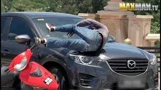 Prankster causes road accident - Prank Schooled
