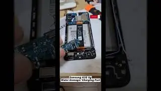 Samsung A32 5g Water Damage Charging Port / Not Charging / Charging pin Replacement #technician