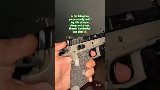 Decocking a hammer fire SA/DA gun without a decocker 