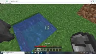 How to Make Infinite Water with One Bucket #MinecraftShorts