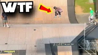 He Tried The MEGA RAMP BACKWARDS?!