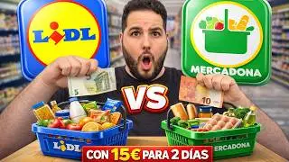 15 EUROS at Mercadona vs Lidl: Which is cheaper? THE DIFFERENCE IS HUGE!