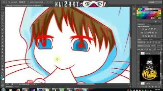 how to creat line art and coloring using adobe photoshop cs6