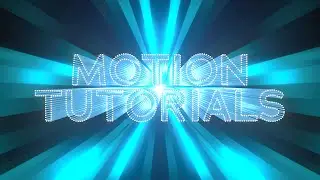 Apple Motion: Text from Dots Tutorial