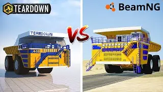 Teardown BELAZ vs BeamNG Drive BELAZ