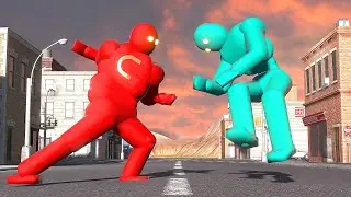 Supervillain NPC hunts the Smart AI! (with Active Ragdoll Physics)