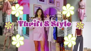 Come thrift with me + thrift haul + thrift style | Styling my thrifted finds ✨