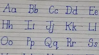 a to z alphabets (small letters) English handwriting for beginners in easy style. basic tutorial.