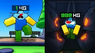 OGGY AND JACK PLAYING GET HEAVY WEIGHT SIMULATOR IN ROBLOX!