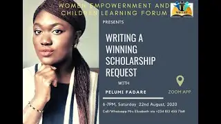 WRITING A WINNING SCHOLARSHIP APPLICATION
