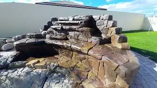 Водопад из Арт бетона
