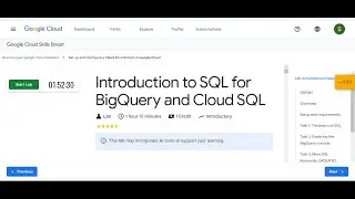 Introduction to SQL for BigQuery and Cloud SQL #engineeringupdate #gsp281 #arcade